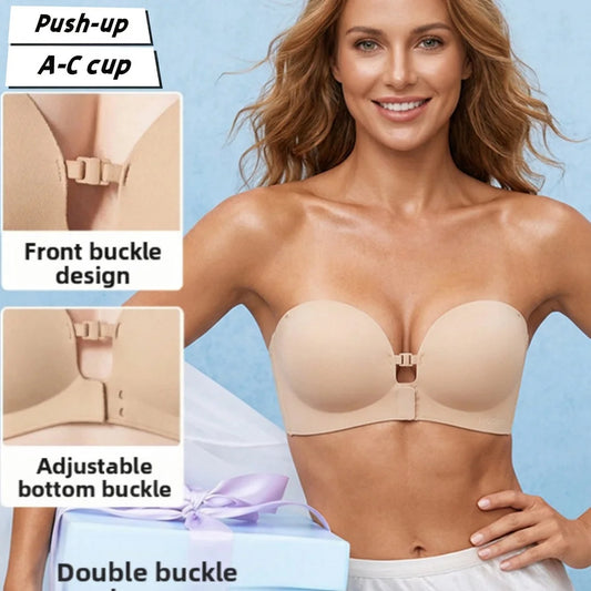 Seamless Strapless Push-Up Bra