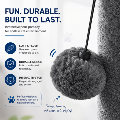 Tall Cat Scratching Post with Interactive Toys