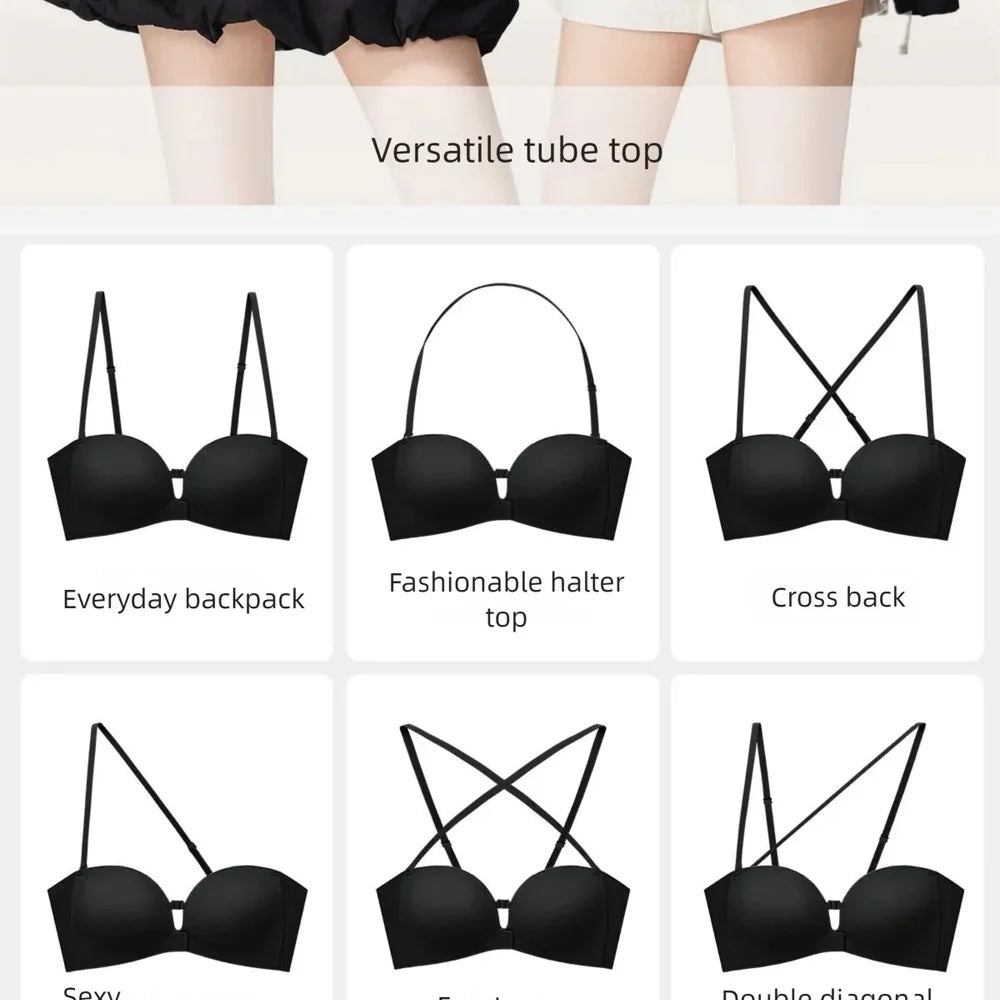 Seamless Strapless Push-Up Bra
